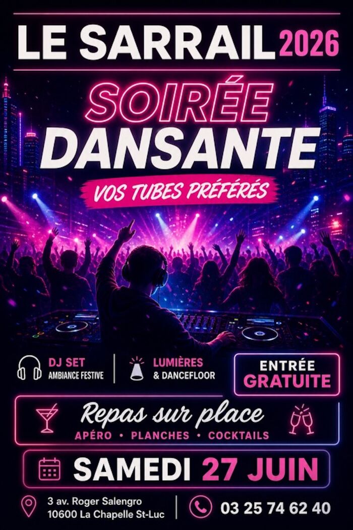 Affiche soirée dansante Le Sarrail