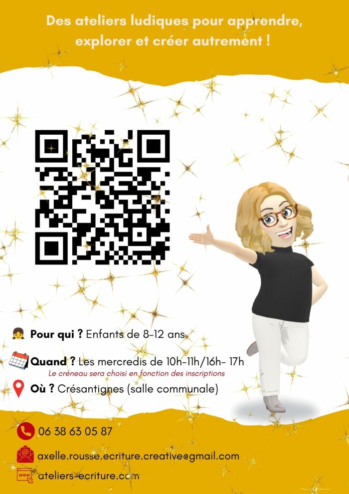 Flyer Ateliers Crésantignes Axelle ROUSSE