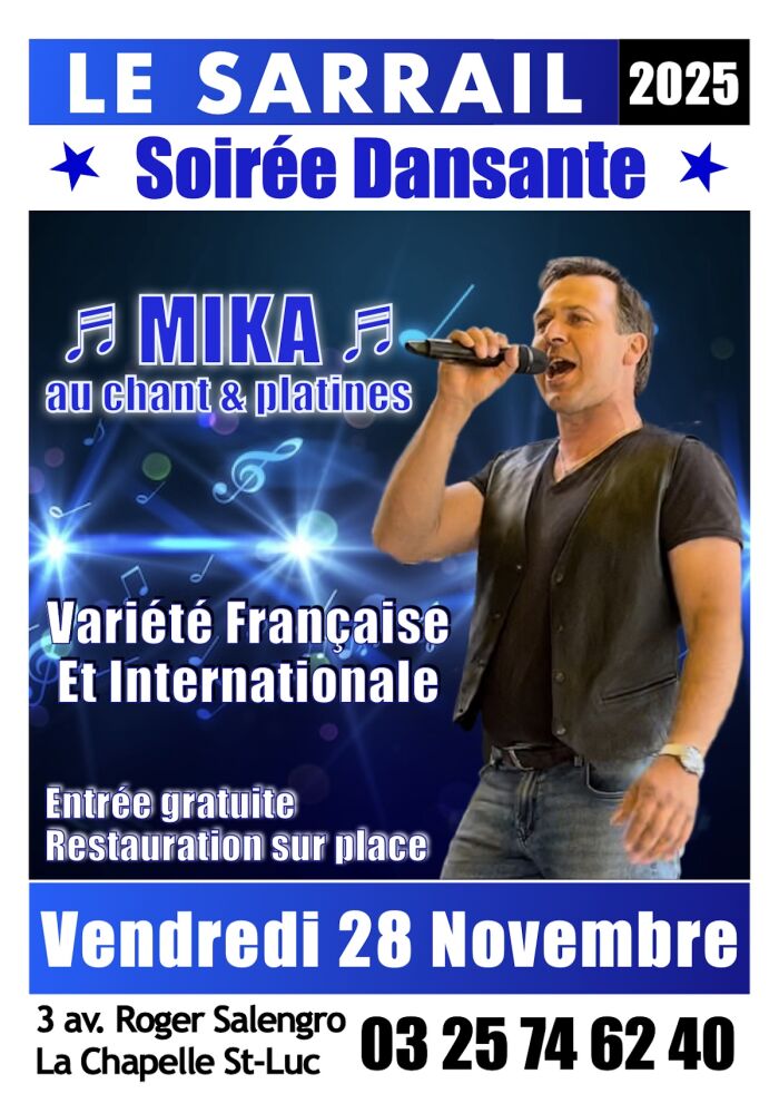 affiche soirée dansante Le Sarrail
