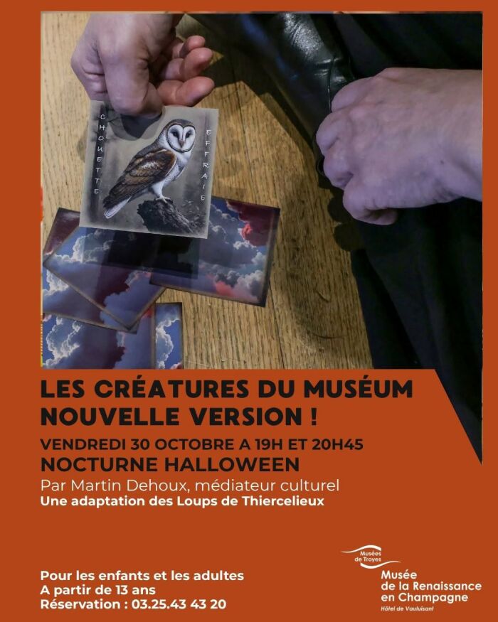 Affiche nocturne halloween Musées de Troyes