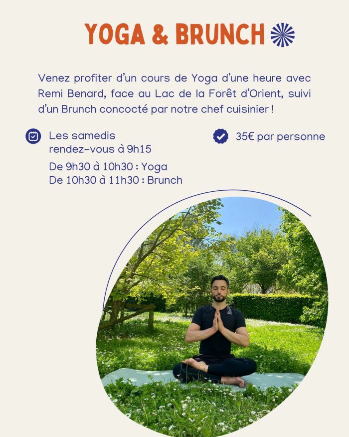 Affiche yoga brunch Le Belvédère