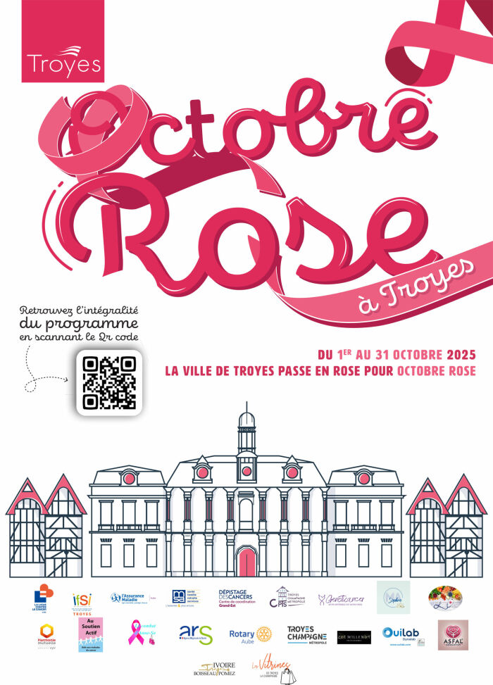affiche octobre rose à troyes Ville de Troyes