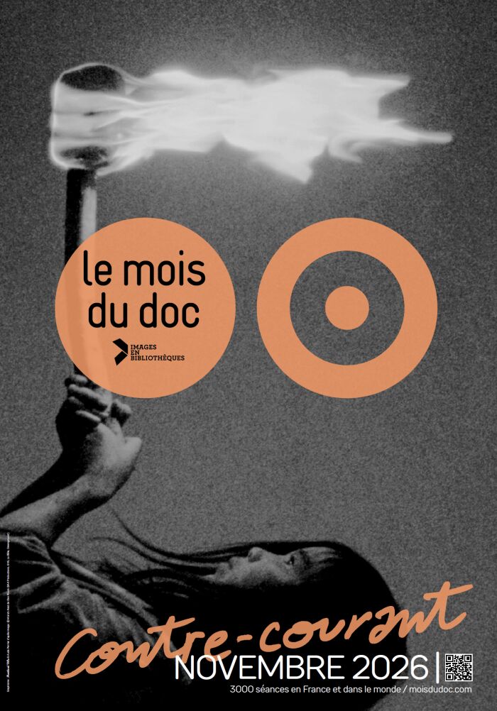 Le mois du doc – Images en bibliotèques_La Chapelle-Saint-Luc Graphisme : Hartland Villa & Aude Perrier d’après image : © Mare’s Nest de Ben Rivers (4A4 Productions, Urth, La Bête, Greenground)