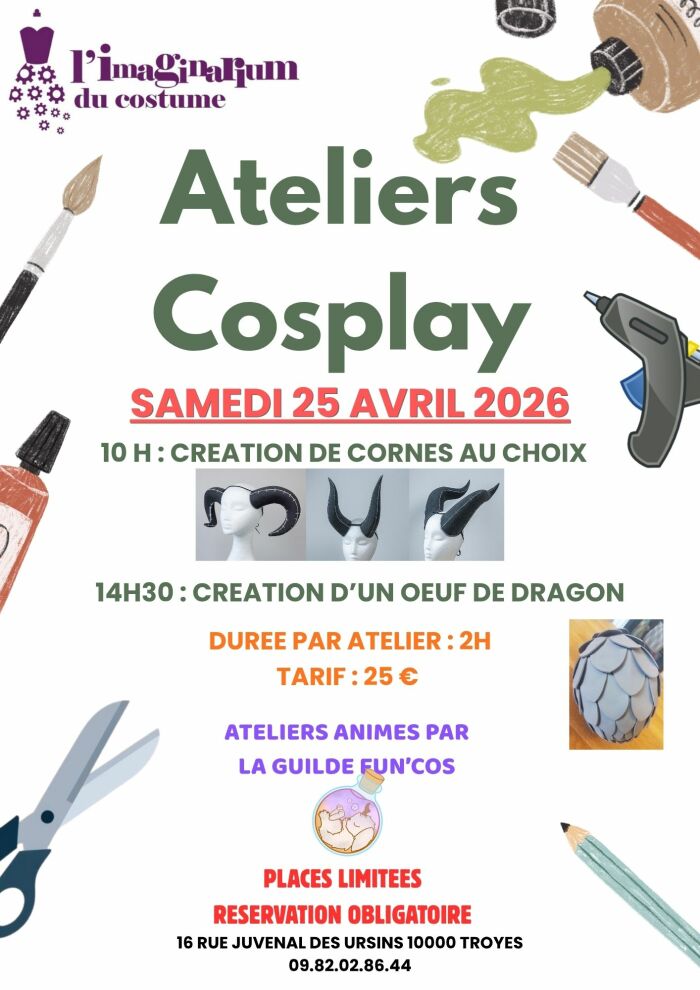 Affiche ateliers L'Imaginarium du costume