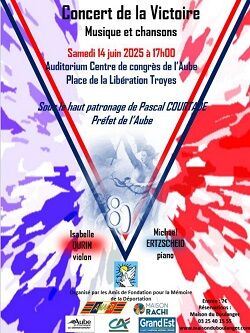 Concert de la Victoire_Troyes Les Amis de la Fondation pour la Mémoire de la Déportation