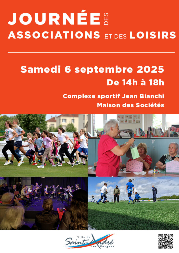 Affiche journée des associations et des loisirs © Service communication / Ville de Saint André les Vergers
