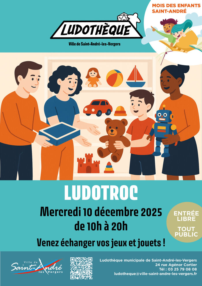 affiche ludotroc Service Communication de Saint-André-les-Vergers