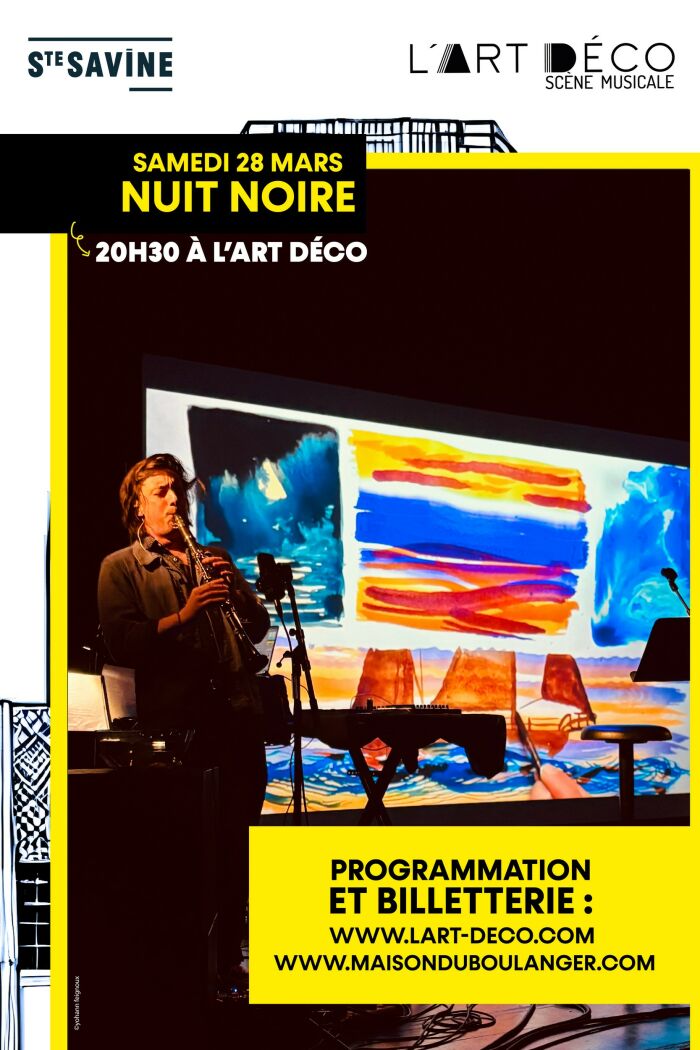 affiche nuit noire Mairie de Sainte-Savine / photo ©yohann feignoux