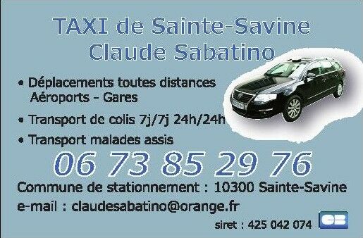 Taxi ste savine.jpg Taxi de Sainte Savine - Claude Taxis