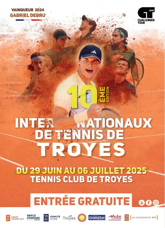 affiche internationaux de tennis © V. Carillon - Tennis Club de Troyes