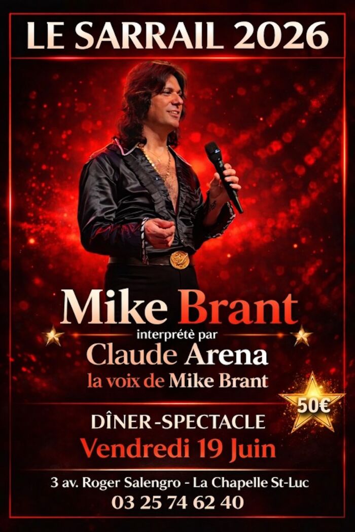 affiche soirée mike brant Le Sarrail