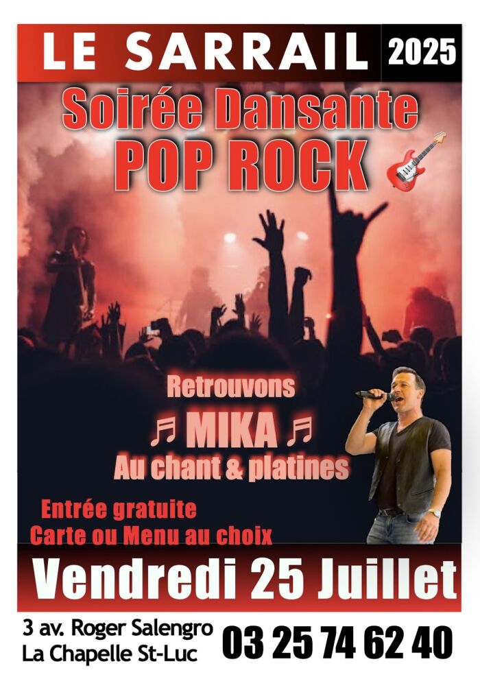 Affiche soirée dansante Le Sarrail