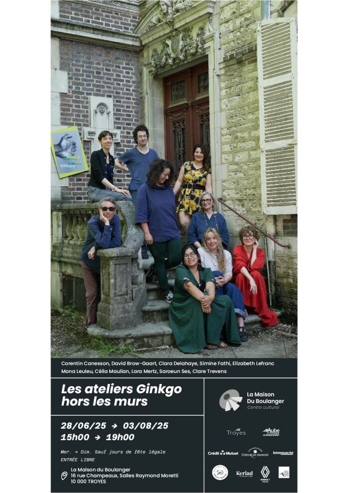 Affiche exposition ateliers Ginkgo Création La Maison du Boulanger