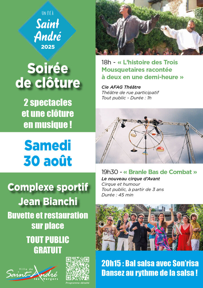 Affiche soirée de clôture © Ville de Saint-André-les-Vergers