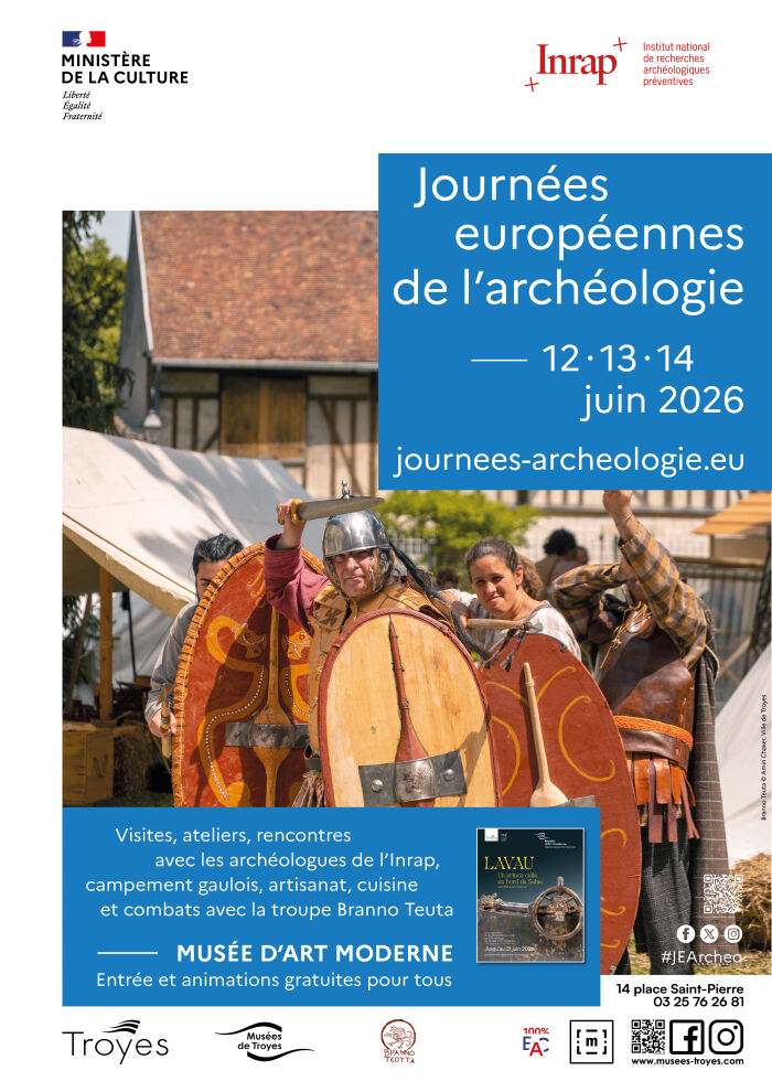 Affiche journées archéo Photo : Amin Chaker / Ville de Troyes