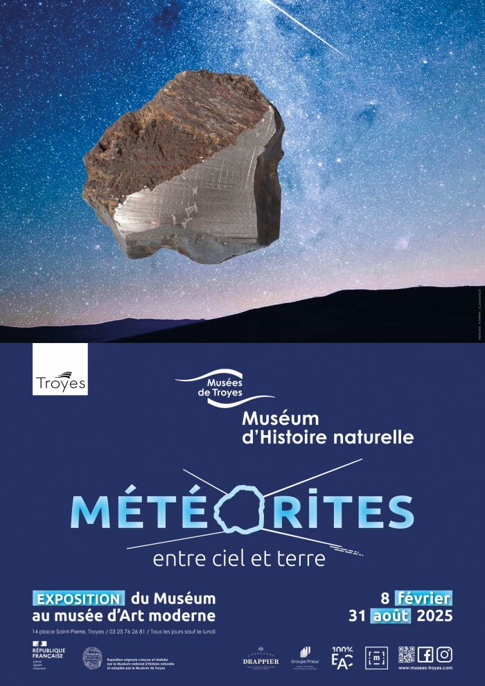 Météorites, entre ciel et terre_Troyes Météorite © MNHN - JC Domenech