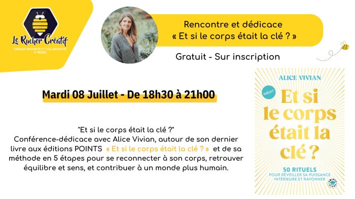 visuel rencontre et dédicace Le Rucher Créatif