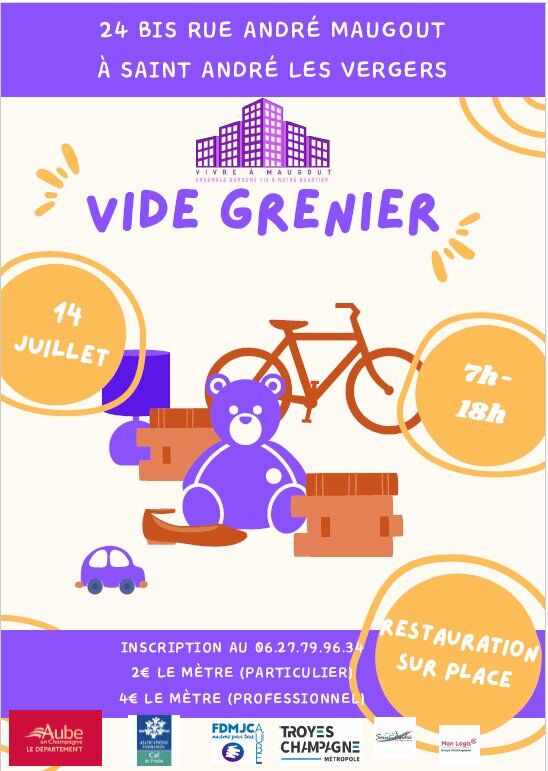 Vide-greniers Maugout_Saint-André-les-Vergers Asso Vivre À Maugout