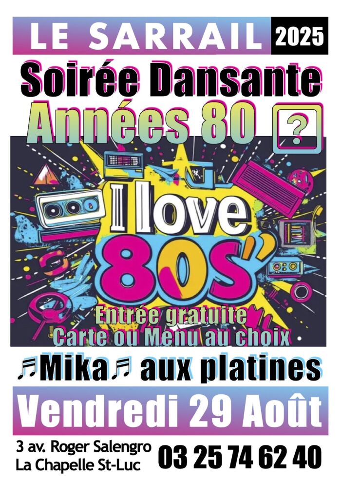 Affiche soirée dansante Le Sarrail