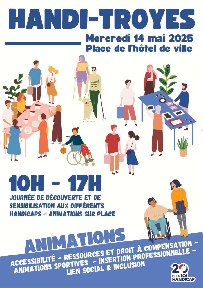 Affiche handi troyes LADAPT