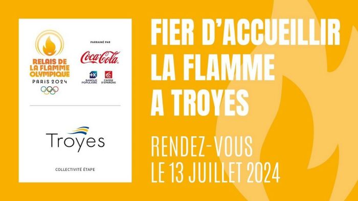 La Flamme Olympique brillera à Troyes !