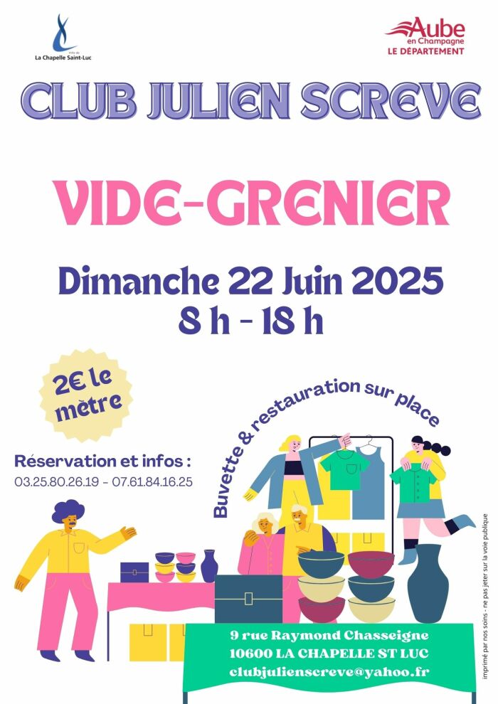 Vide-greniers_La Chapelle-Saint-Luc Club Julien Scrève