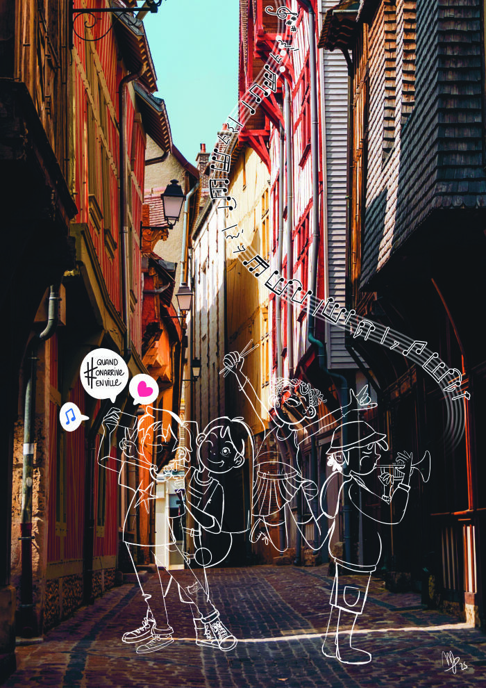 dessin quand on arrive en ville Manon Perou