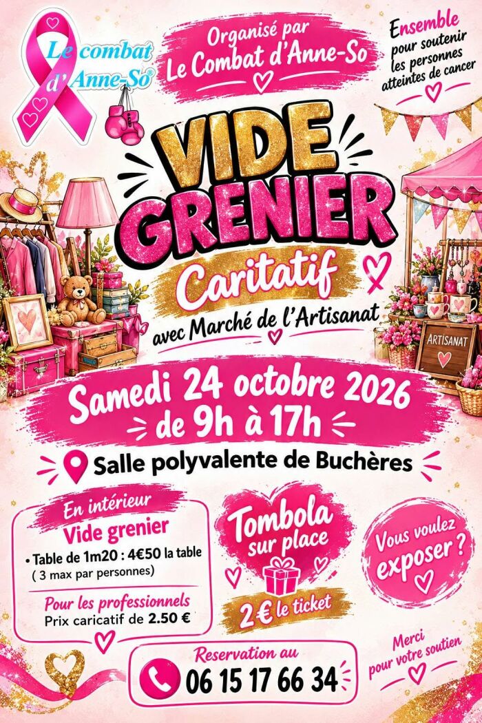 affiche vide-greniers Le Combat d'Anne So