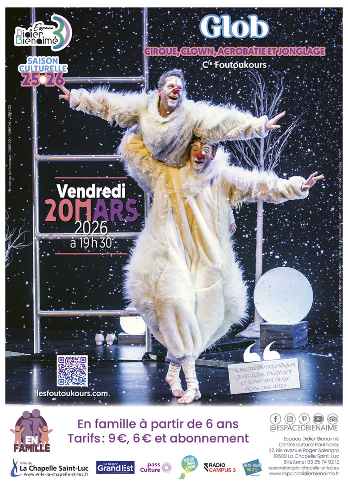 Glob – Compagnie Foutoukours_La Chapelle-Saint-Luc Service communication - Ville de La Chapelle St Luc - Photo : © André Chevrier