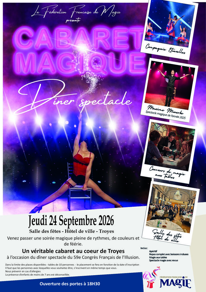 affiche spectacle Fédération Française de Magie