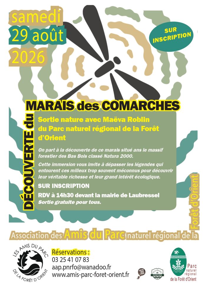 À la rencontre du marais des Comarches_Laubressel Association des Amis du Parc Naturel Régional de la Forêt d'Orient