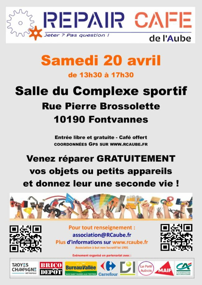 Affiche Repair café RCaube