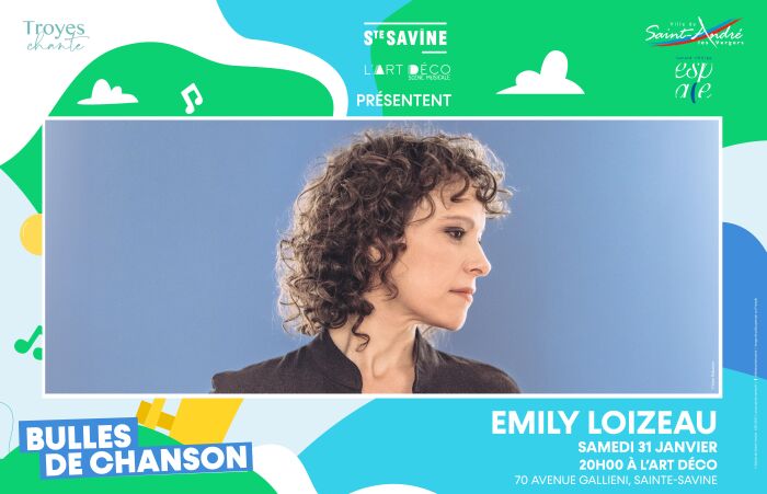 Affiche Emily Loizeau Mairie de Sainte-Savine / photo ©Yann Rabanier