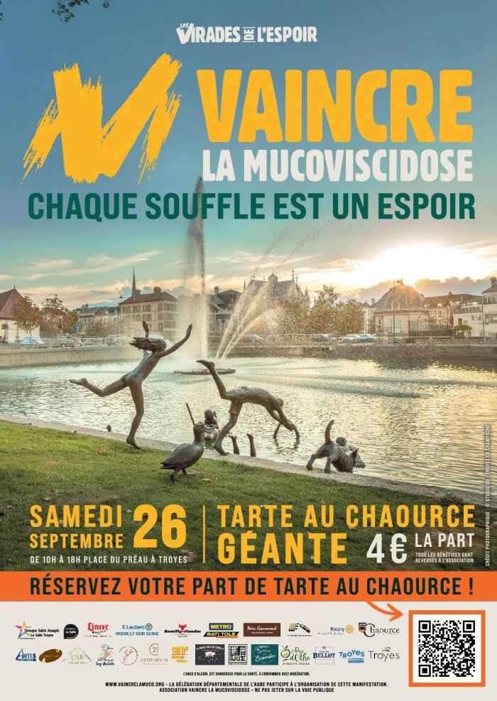 Virades de l'Espoir - Vente de tarte au Chaource_Troyes Photo : © Studio OG - Troyes La Champagne Tourisme