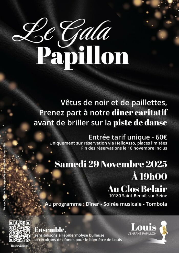 affiche gala Asso Louis l'Enfant Papillon