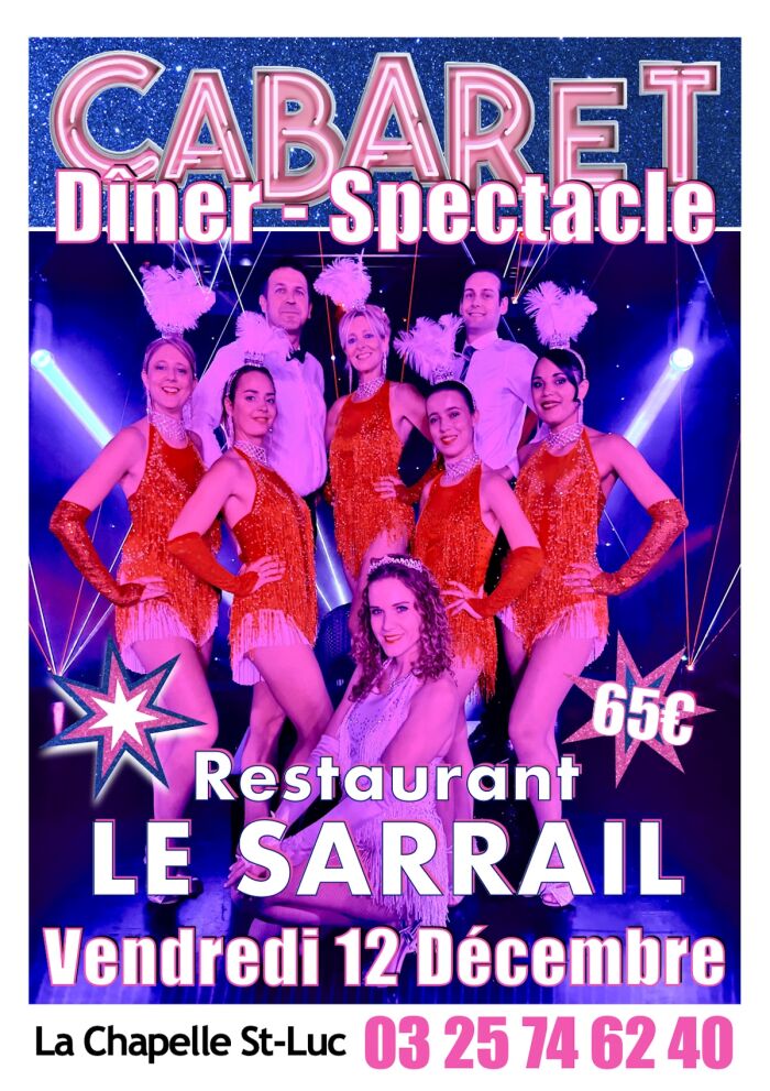 affiche cabaret show Le Sarrail affiche cabaret show Le Sarrail