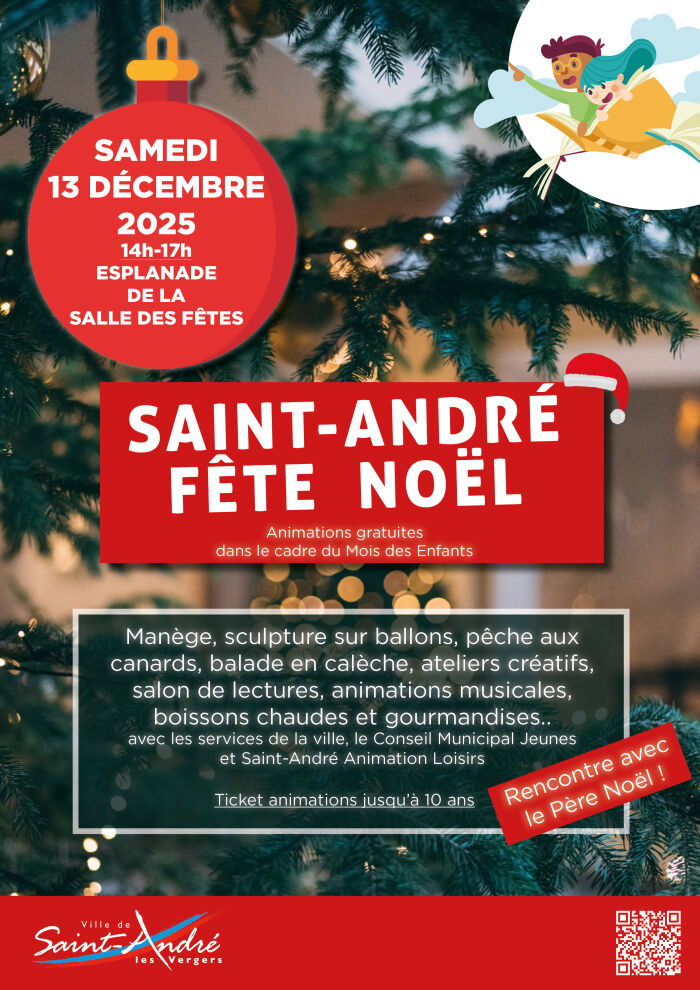 affiche St André fête noël Service Communication de Saint-André-les-Vergers