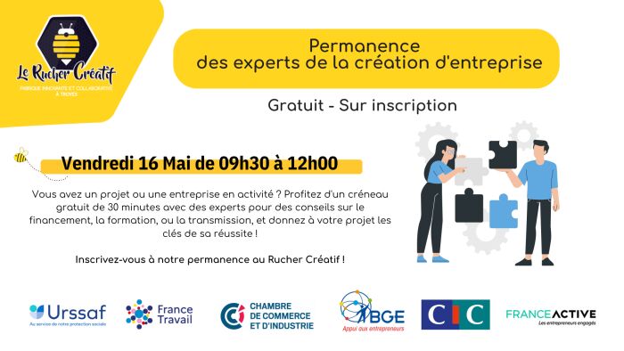 visuel permanence des entreprises Le Rucher Créatif