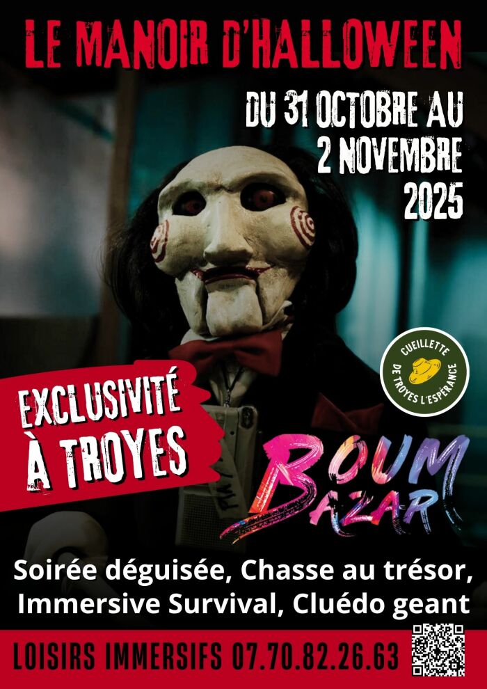 Affiche mystère au manoir Loisirs Immersifs