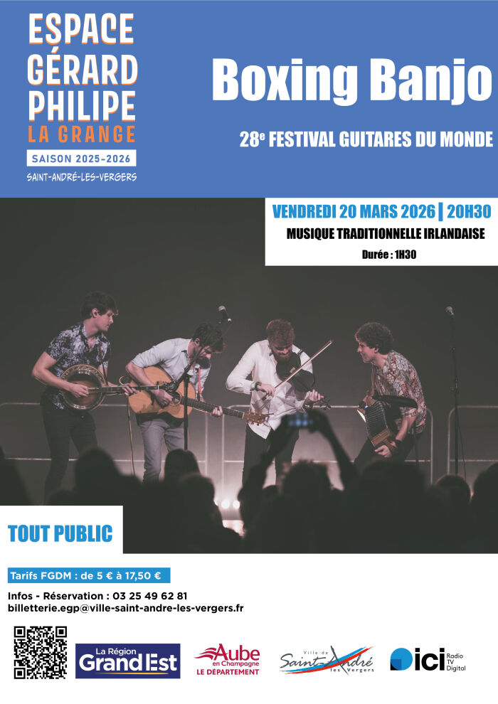 Affiche Boxing Banjo Service communication Ville de St André les Vergers - ©Naïade Productions