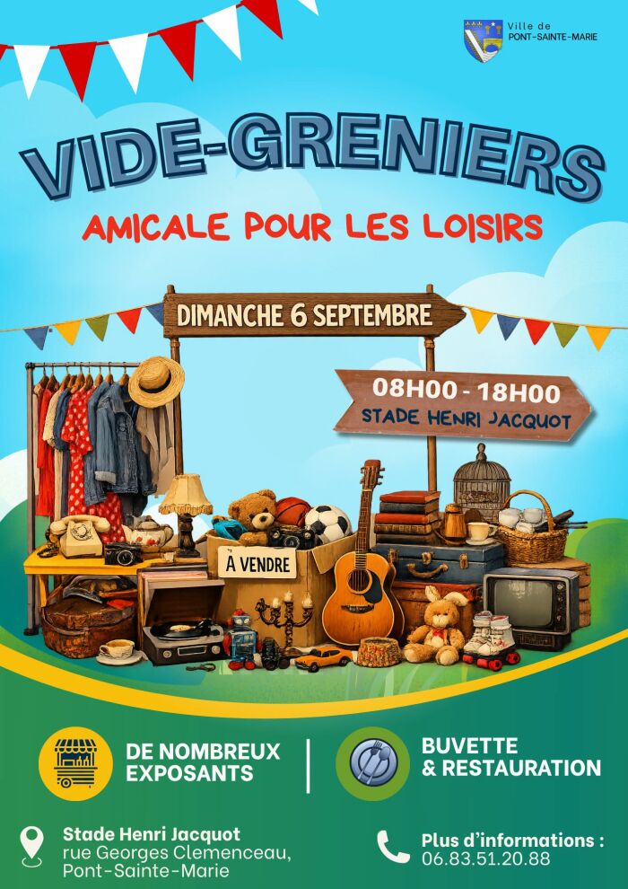 Vide greniers_Pont-Sainte-Marie Amicale pour les Loisirs