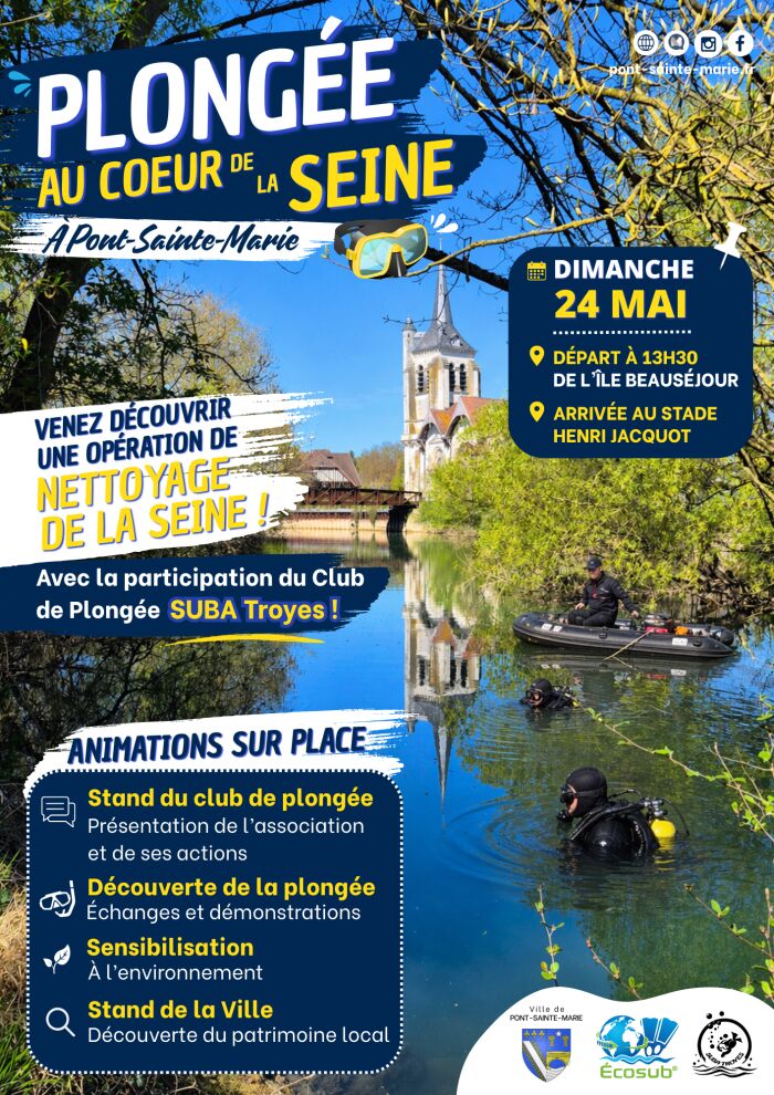 Affiche nettoyage seine SUBA Troyes