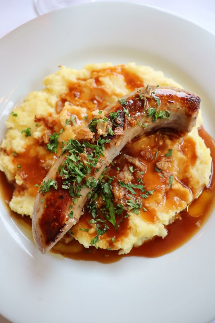 Purée beurrée et saucisse grillée LES 3PC