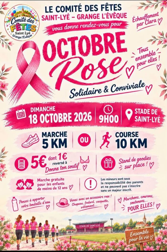 18 oct - octobre rose_st lyé grange l'évêque.jpg Comité des Fêtes de St Lyé-Grange l'Évêque