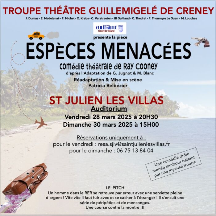 Théâtre - Espèces menacées_Saint-Julien-les-Villas Association Guillemigelé