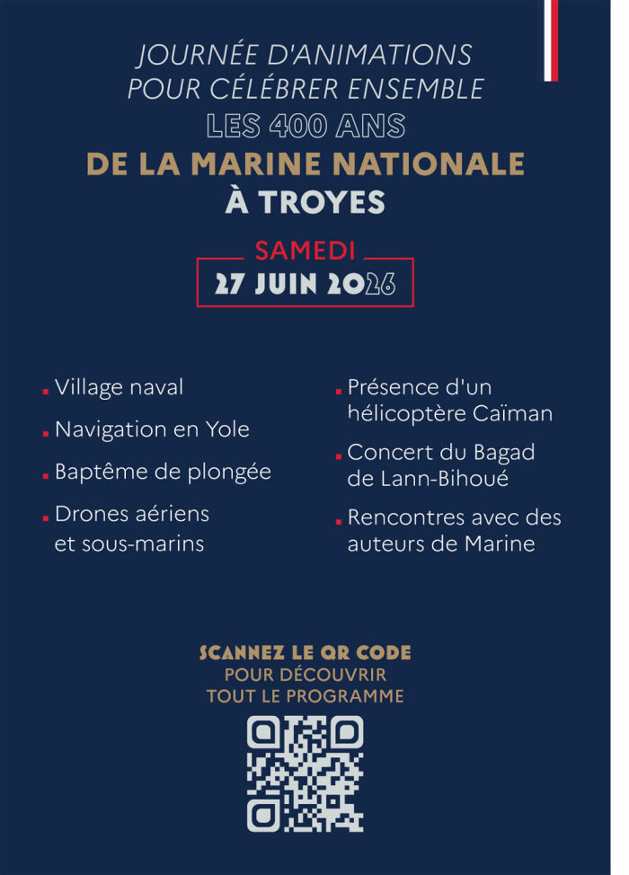 À Troyes, naviguons ensemble pour les 400 ans de la Marine nationale !_Troyes Ville de Troyes
