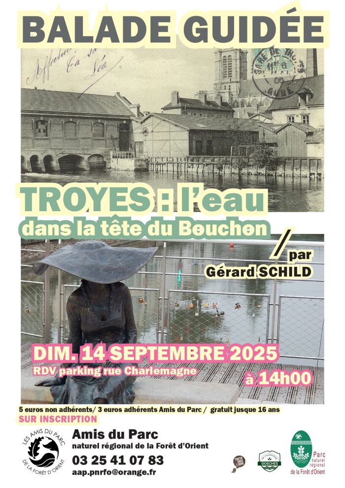 affiche balade guidée Association Les Amis du Parc de la Forêt d'Orient