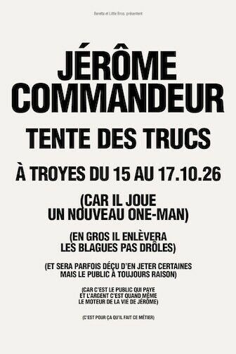 Affiche spectacle Le Troyes Fois Plus à l'Ouest