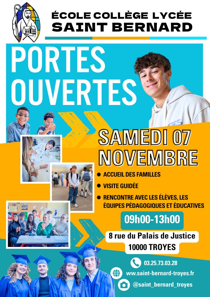 affiche JPO © ECL SAINT BERNARD