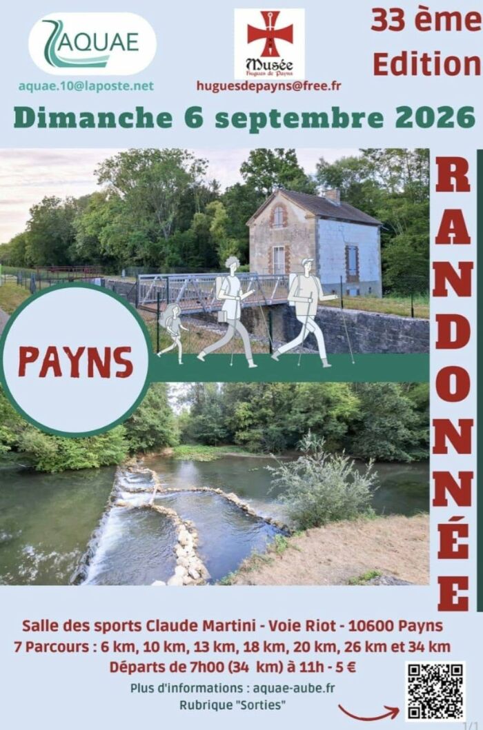Affiche randonnée Aquae Aube